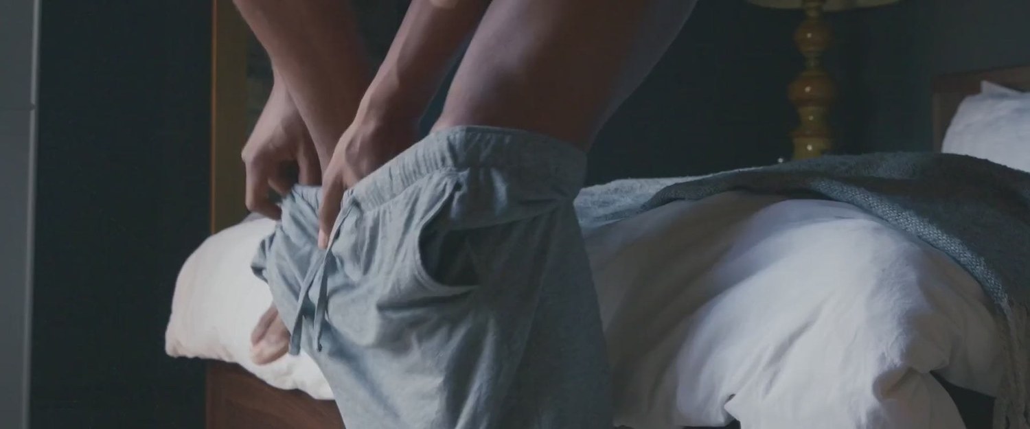 Bathmate lifestyle campaign image in a bedroom setting